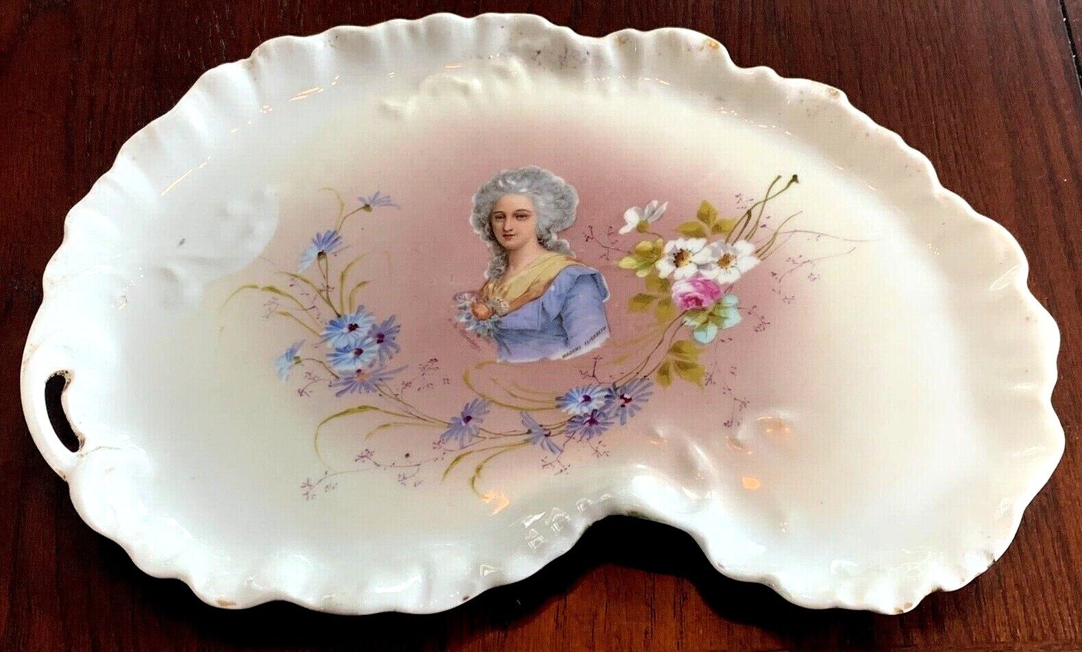 Antique WG&Co Limoges Kidney Vanity Tray