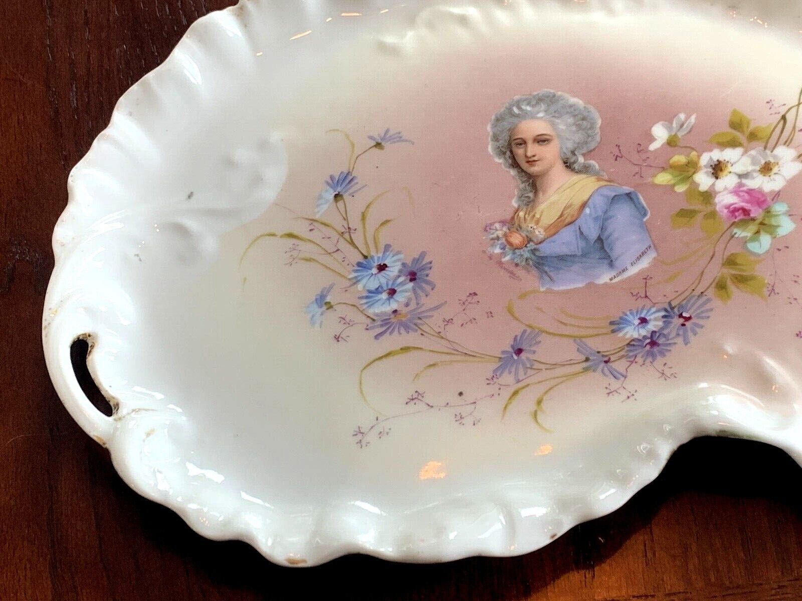 Antique WG&Co Limoges Kidney Vanity Tray