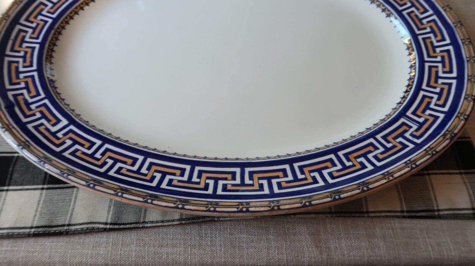 Antique Greek Revival Mintons Serving Tray Platter