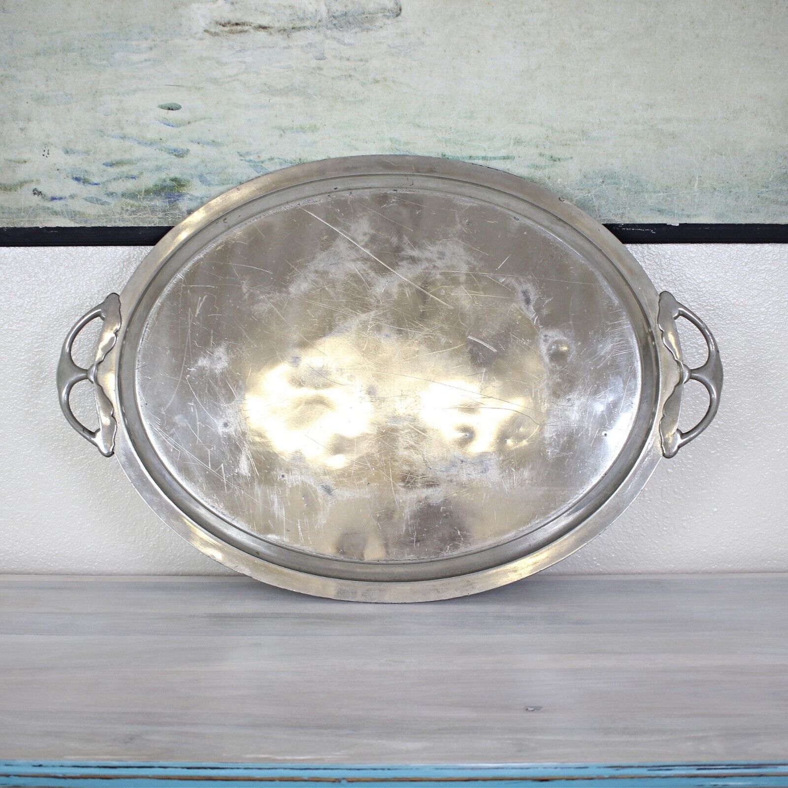 Simpson Hall Miller Antique Treble Plate Tray