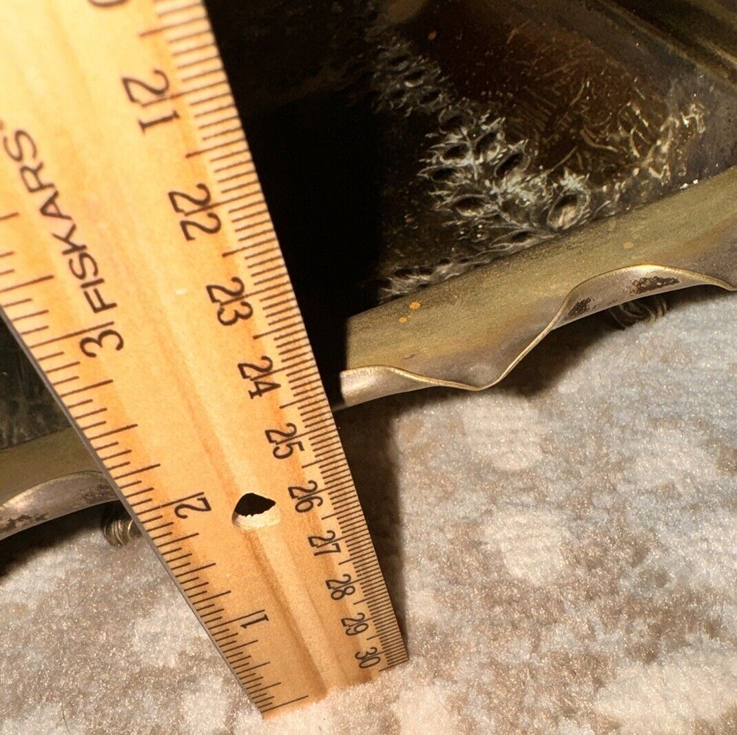 1800s Silver Plated Brass Footed Tray Basket