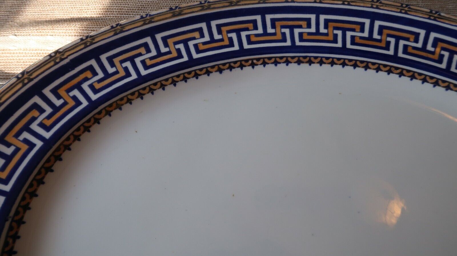 Antique Greek Revival Mintons Serving Tray Platter