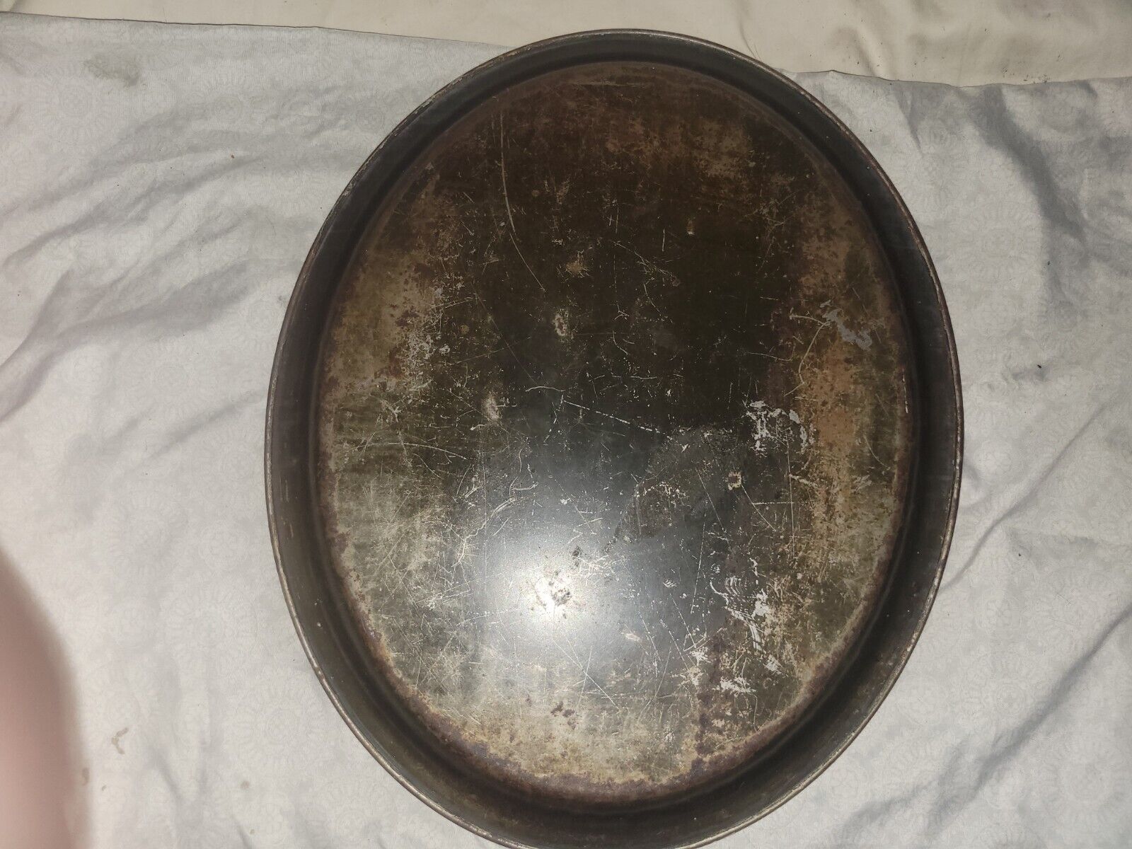 Vintage 1900s Tin Salon Bar Serving Tray