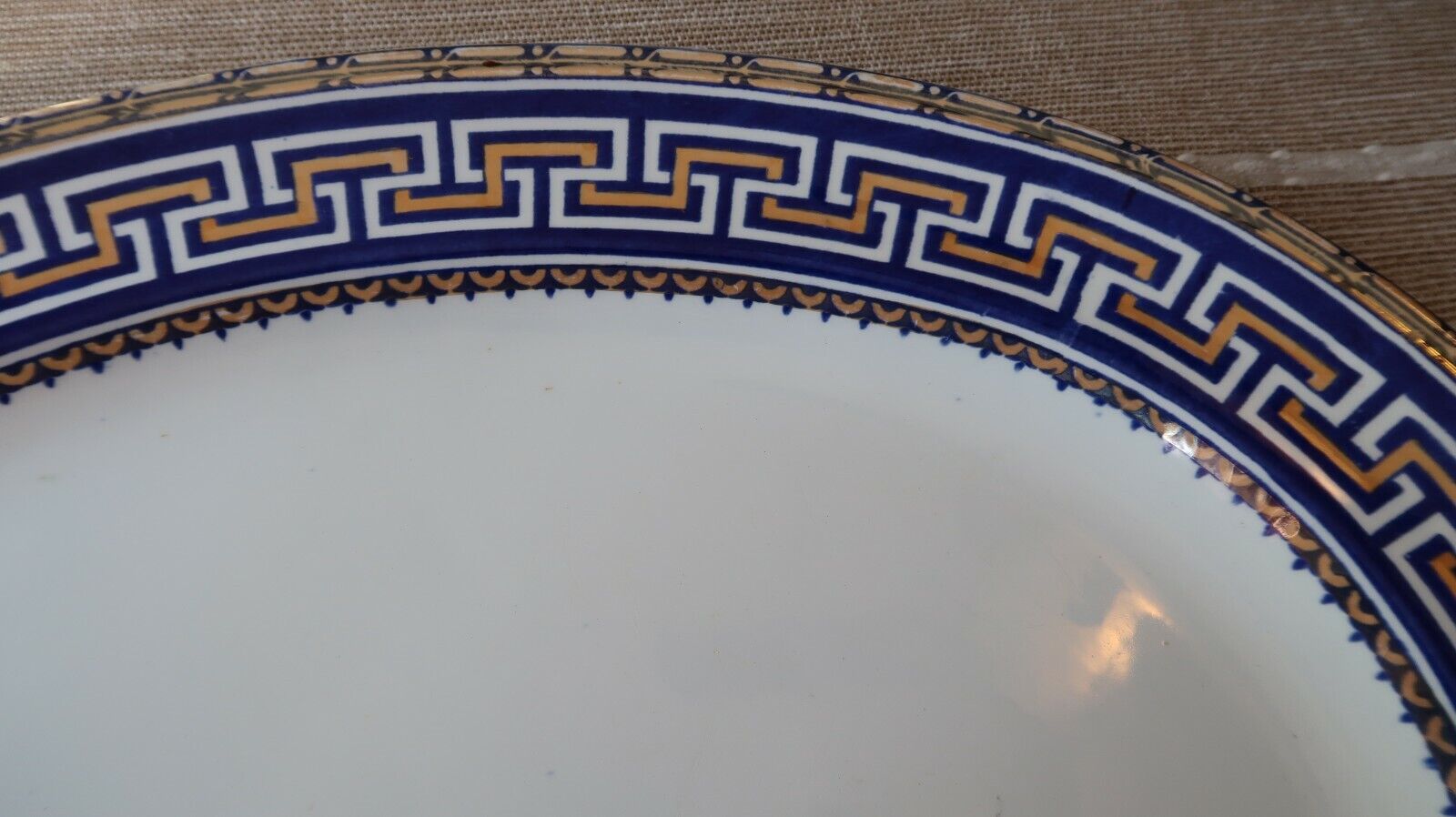 Antique Greek Revival Mintons Serving Tray Platter