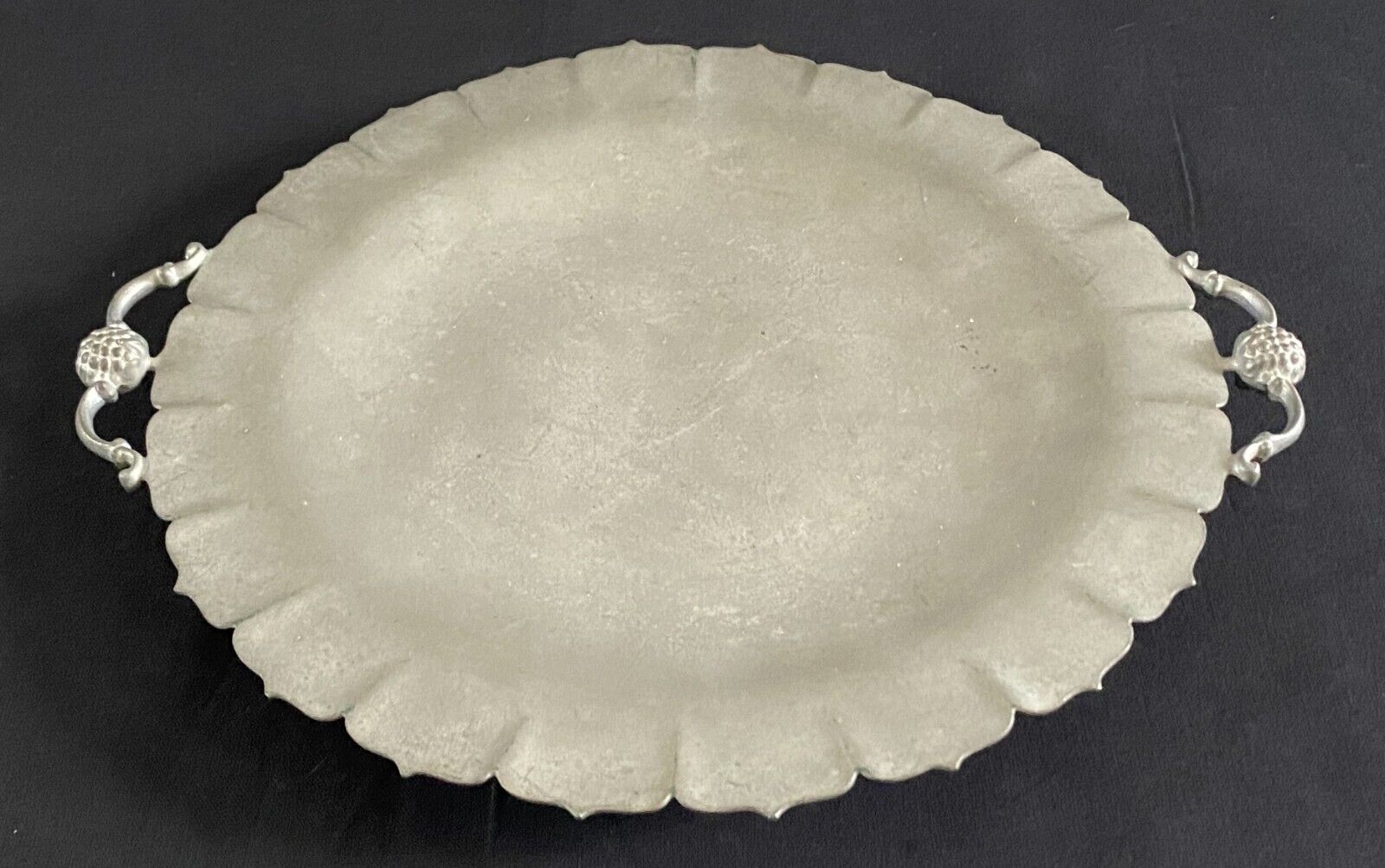 Victorian Insico Pewter Serving Tray for Decor