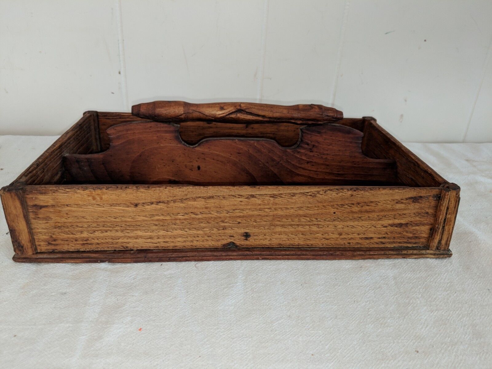 Antique 1800s Divided Cutlery Tray Box