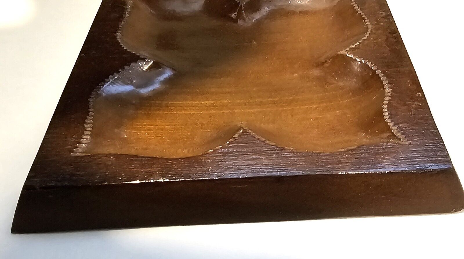 Carved Wood Dresser Tray from 1886