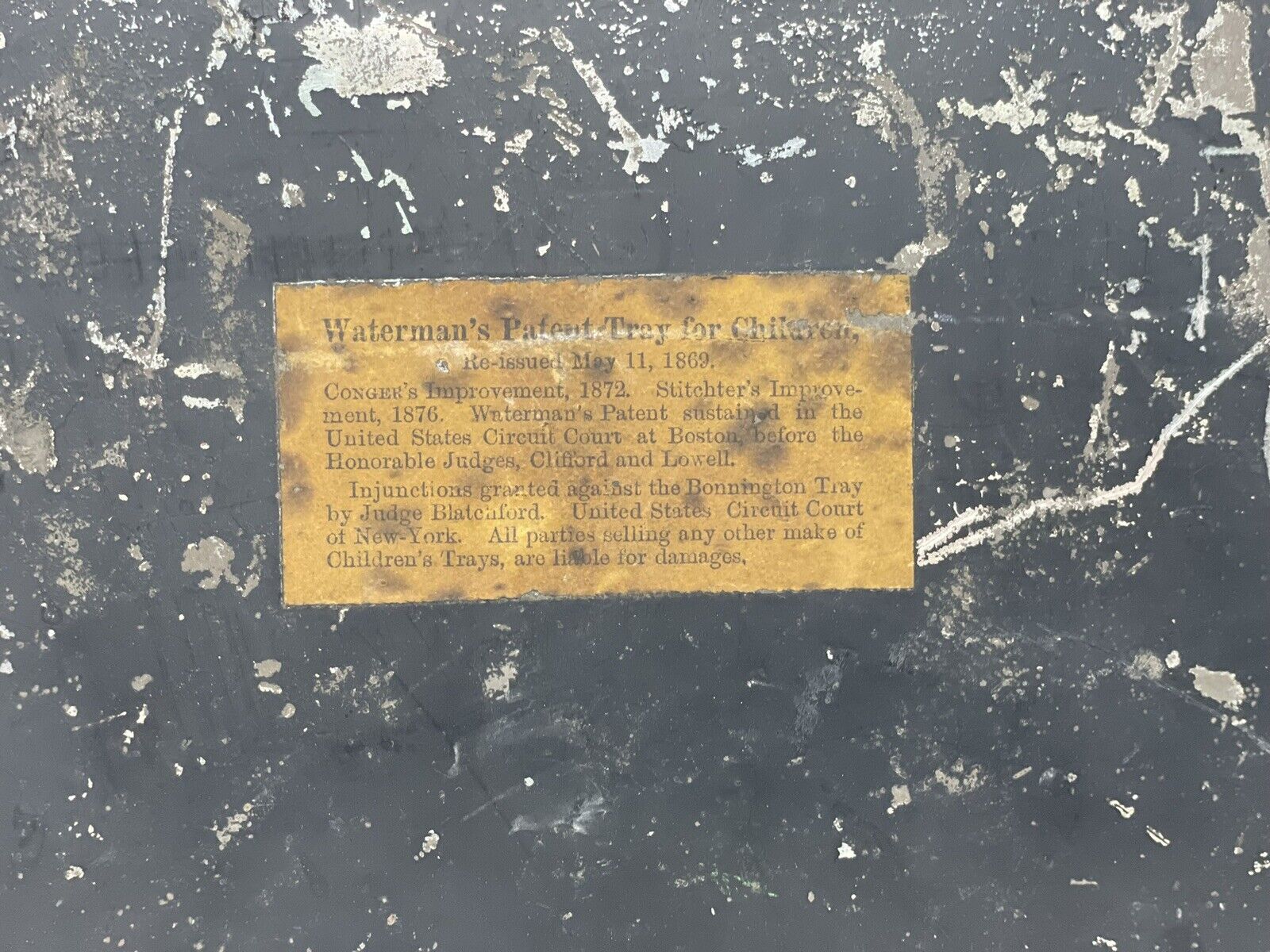 Victorian Children's Tray with Dancing Goat Litho