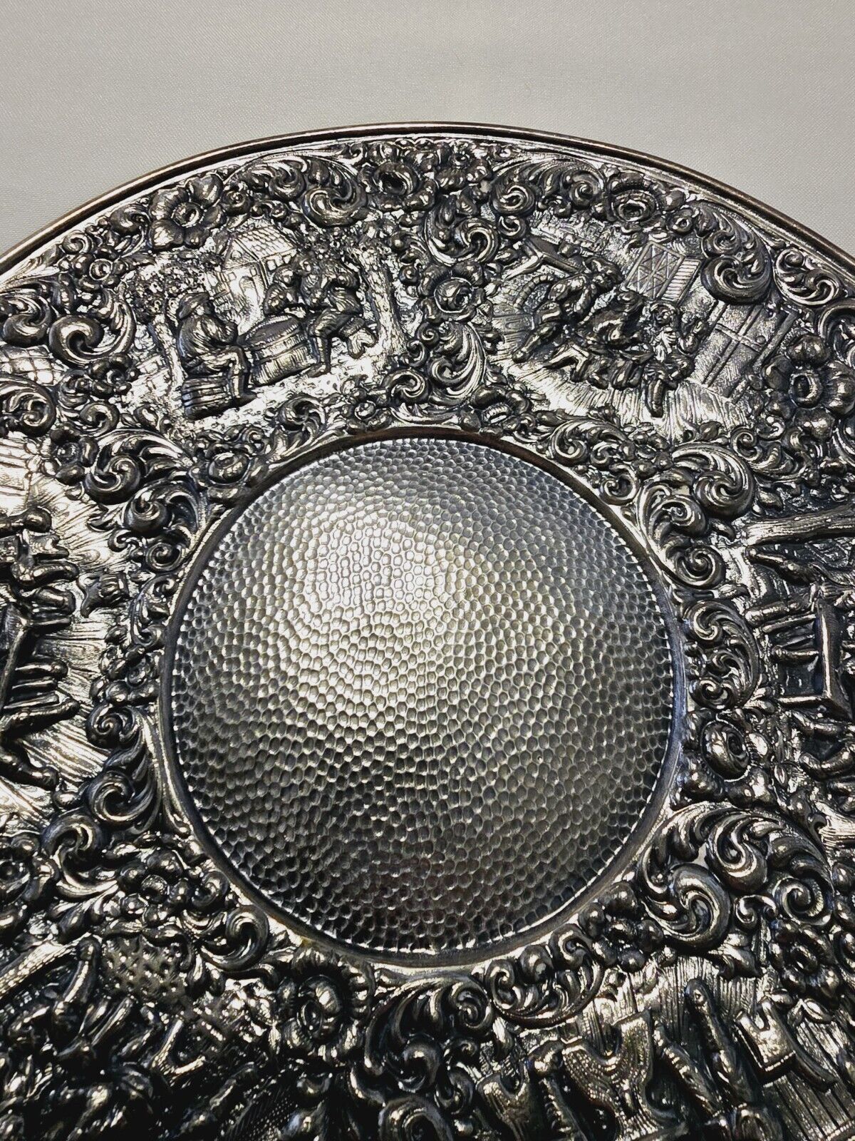 Decorative Late 1800s Barbour Silverplate Tray