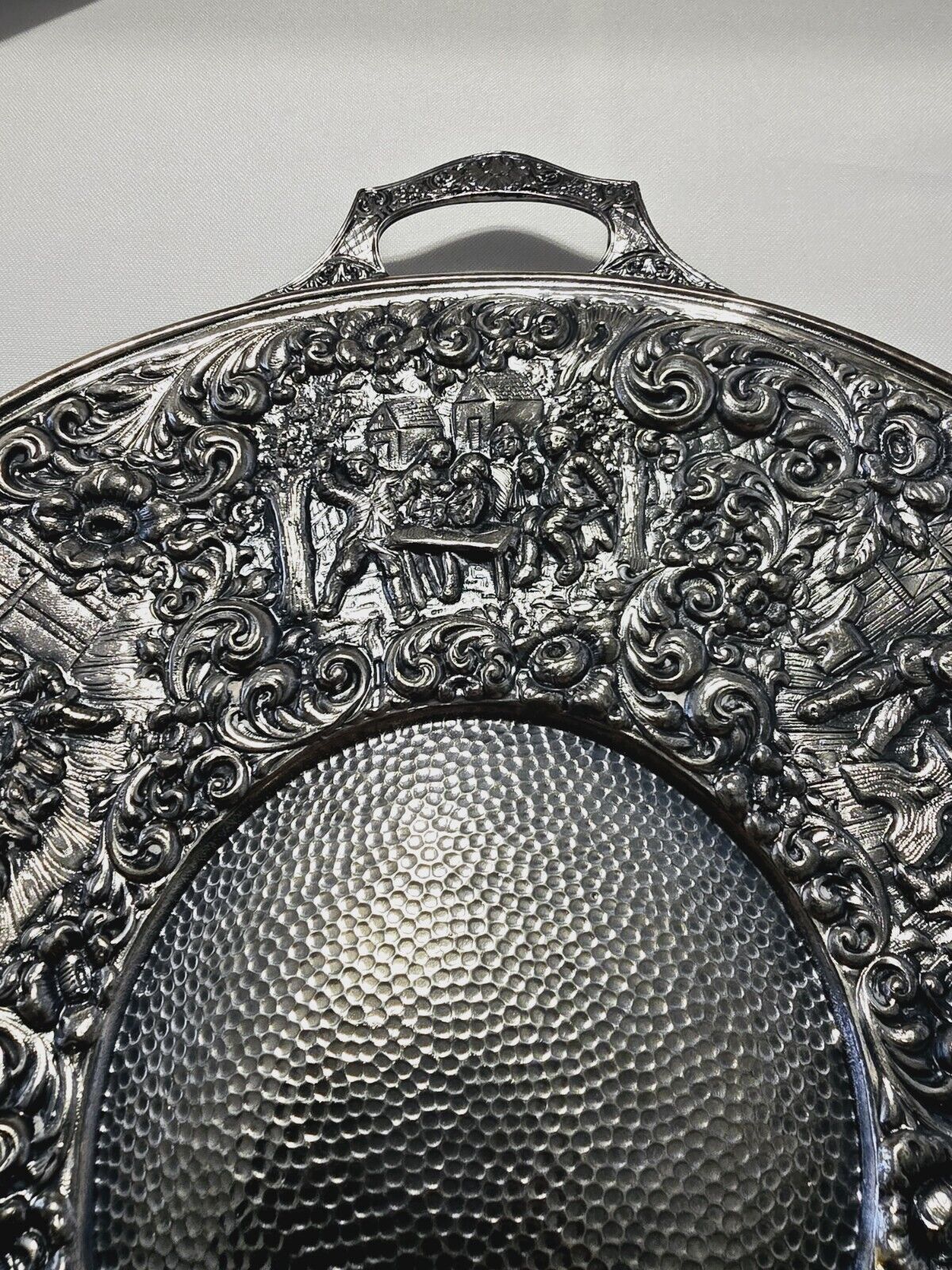 Decorative Late 1800s Barbour Silverplate Tray