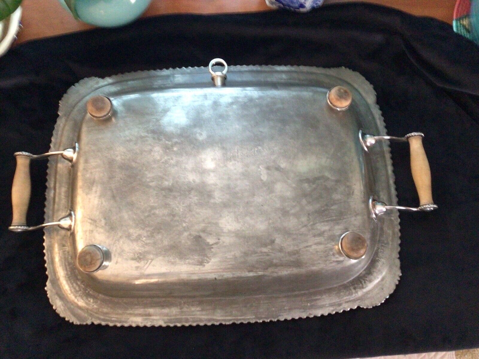 Victorian Silver Plate Turkey Warming Tray & Cover