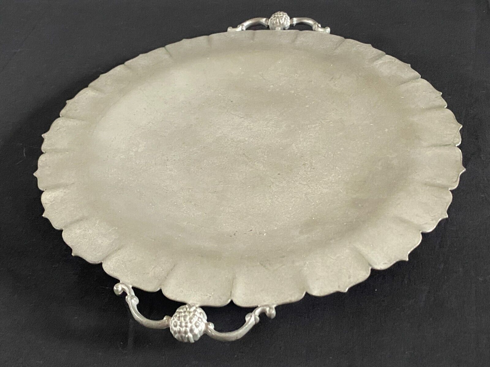 Victorian Insico Pewter Serving Tray for Decor