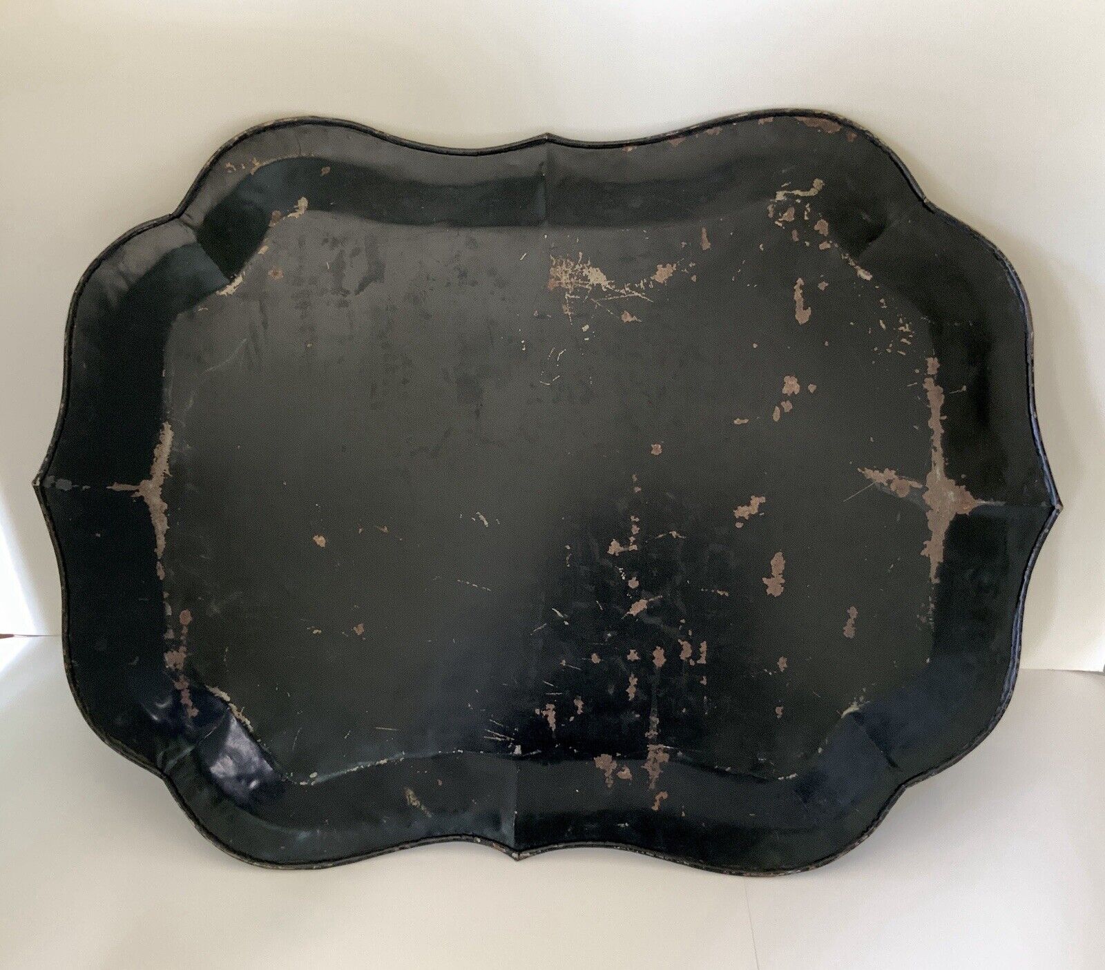 19th Century French Hand-Painted Tole Tray