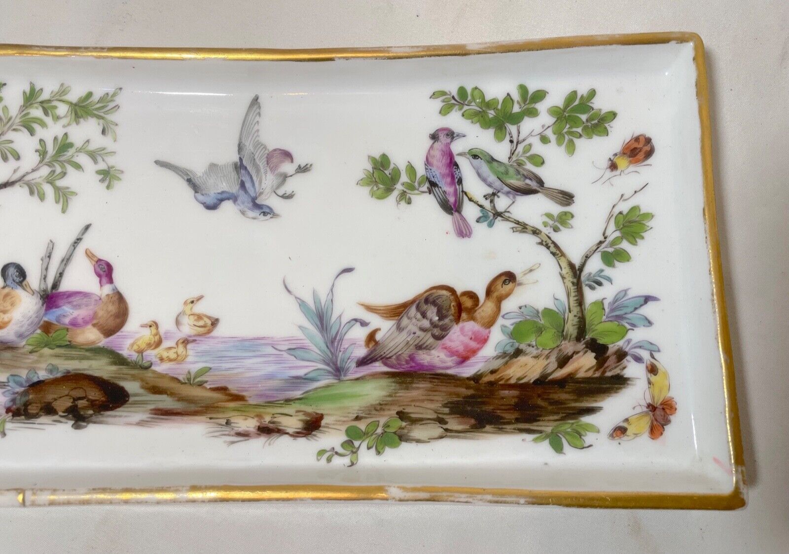 French 1800s Samson & Co. Porcelain Jewelry Tray