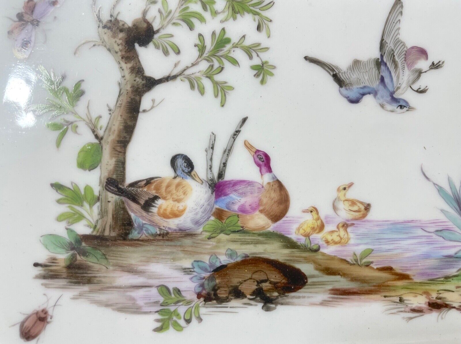 French 1800s Samson & Co. Porcelain Jewelry Tray