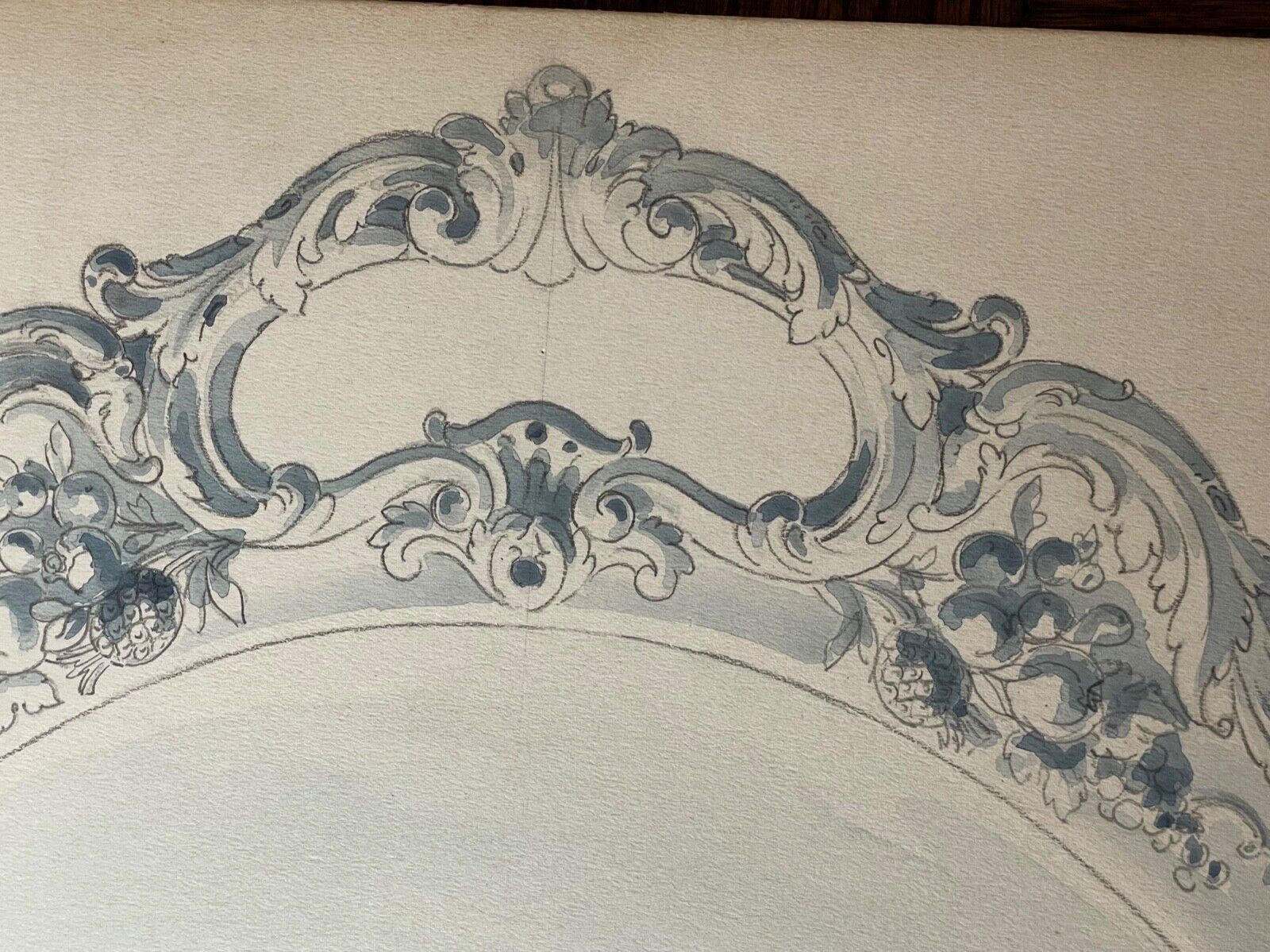 1800s Reed & Barton Silver Serving Tray Blueprint