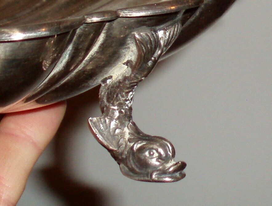1800s Antique Shell-Shaped Fish Serving Tray