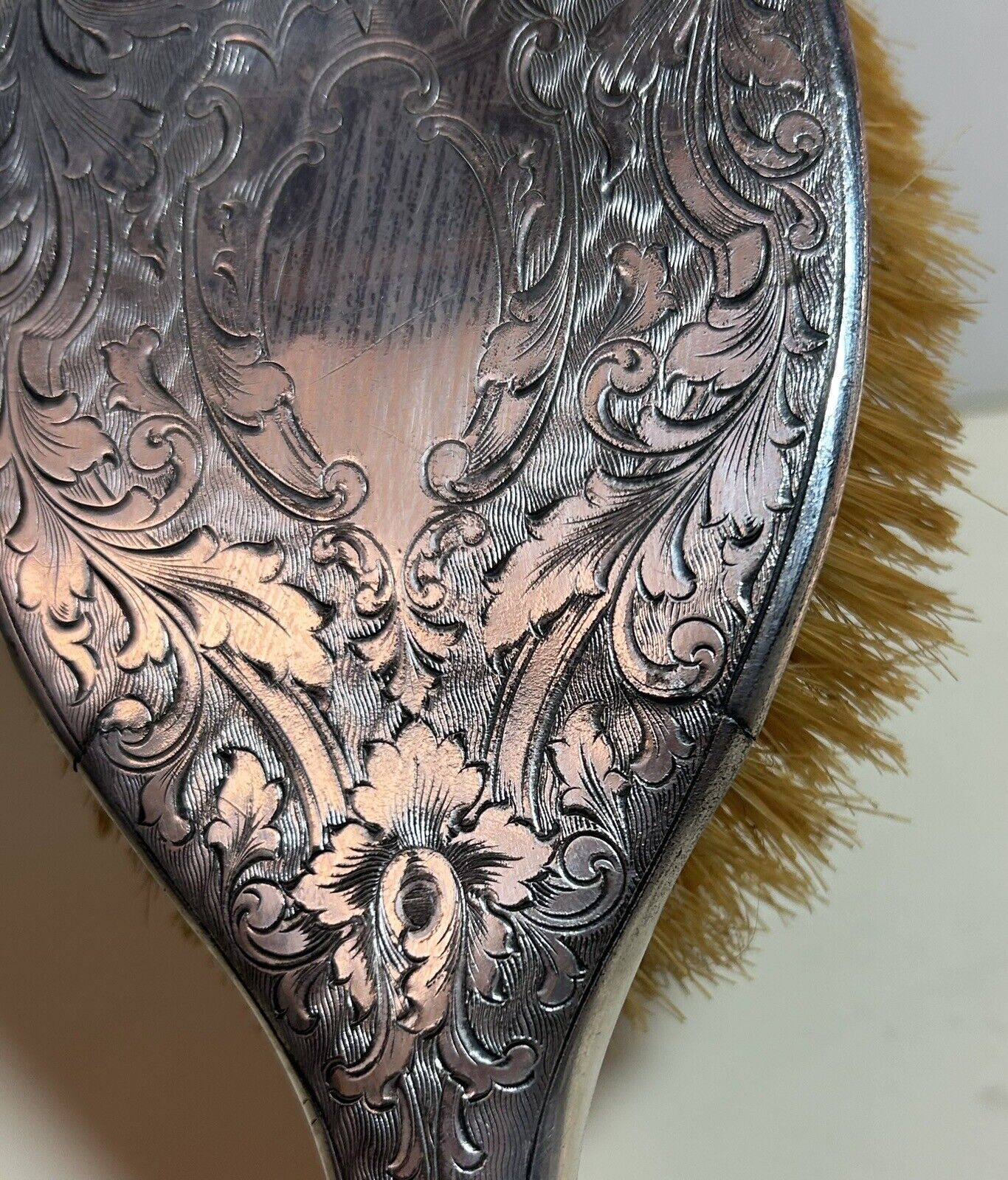 1800s Homan Silver Plated Ivy Dresser Tray