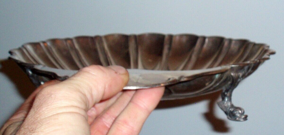 1800s Antique Shell-Shaped Fish Serving Tray