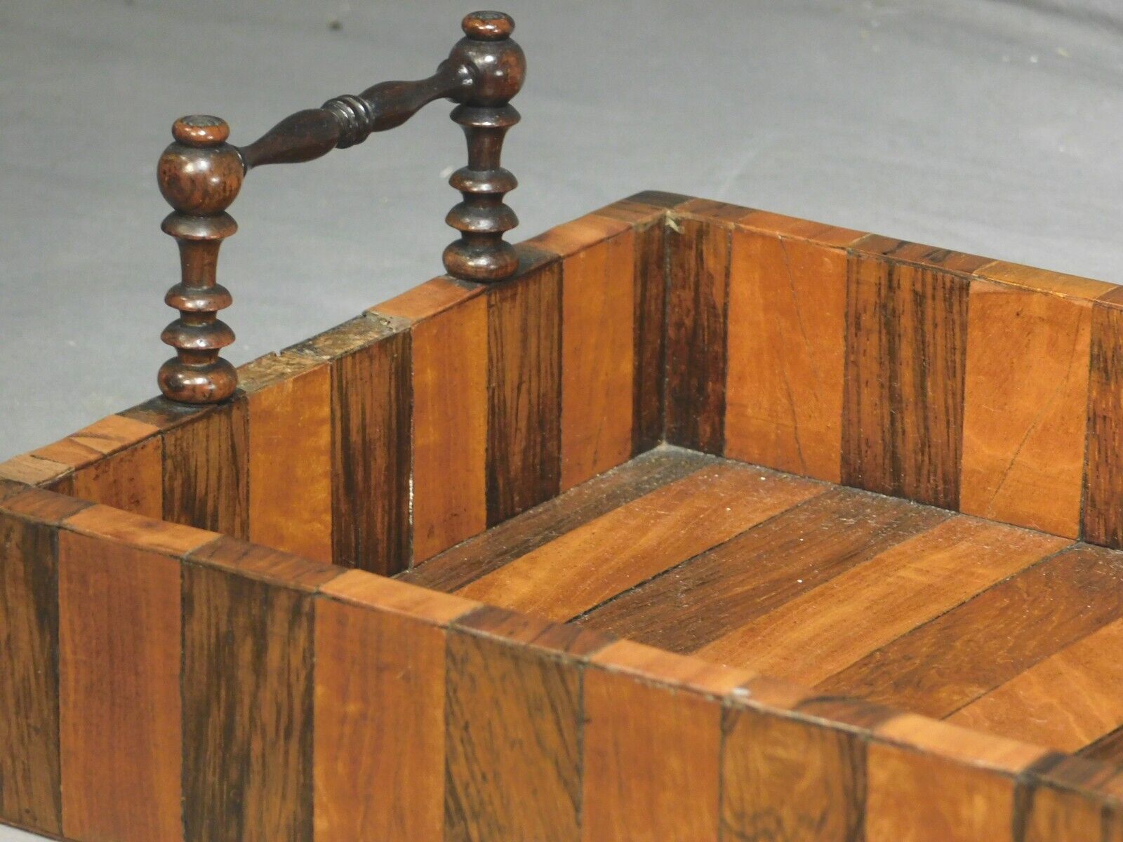 William IV Rosewood Satin Inlaid Sewing Caddy