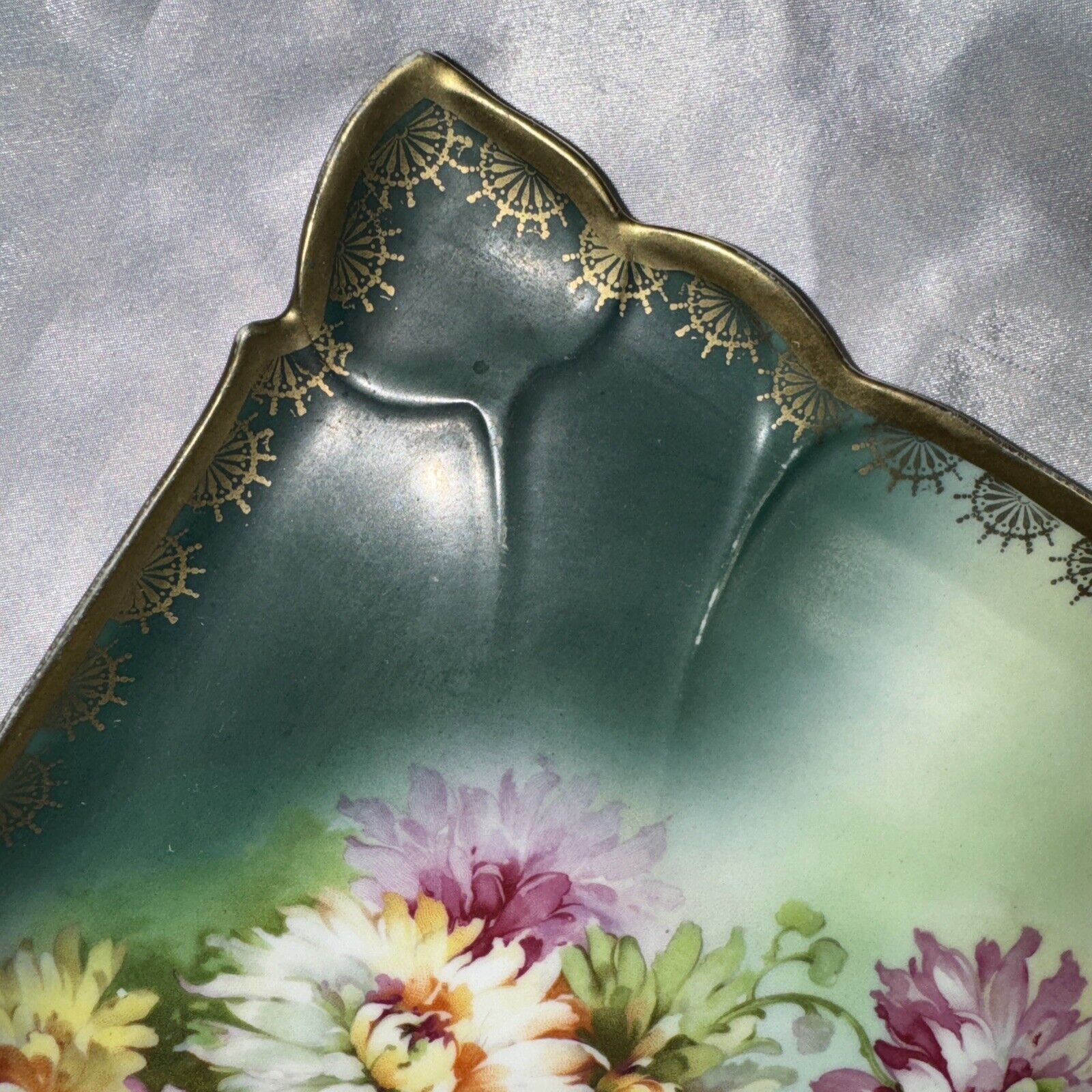 Stunning Antique Hand-Painted German Vanity Set