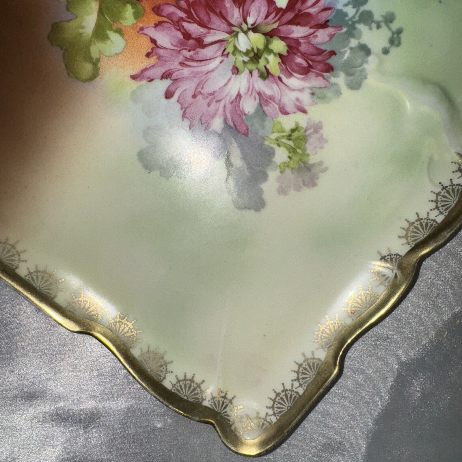 Stunning Antique Hand-Painted German Vanity Set