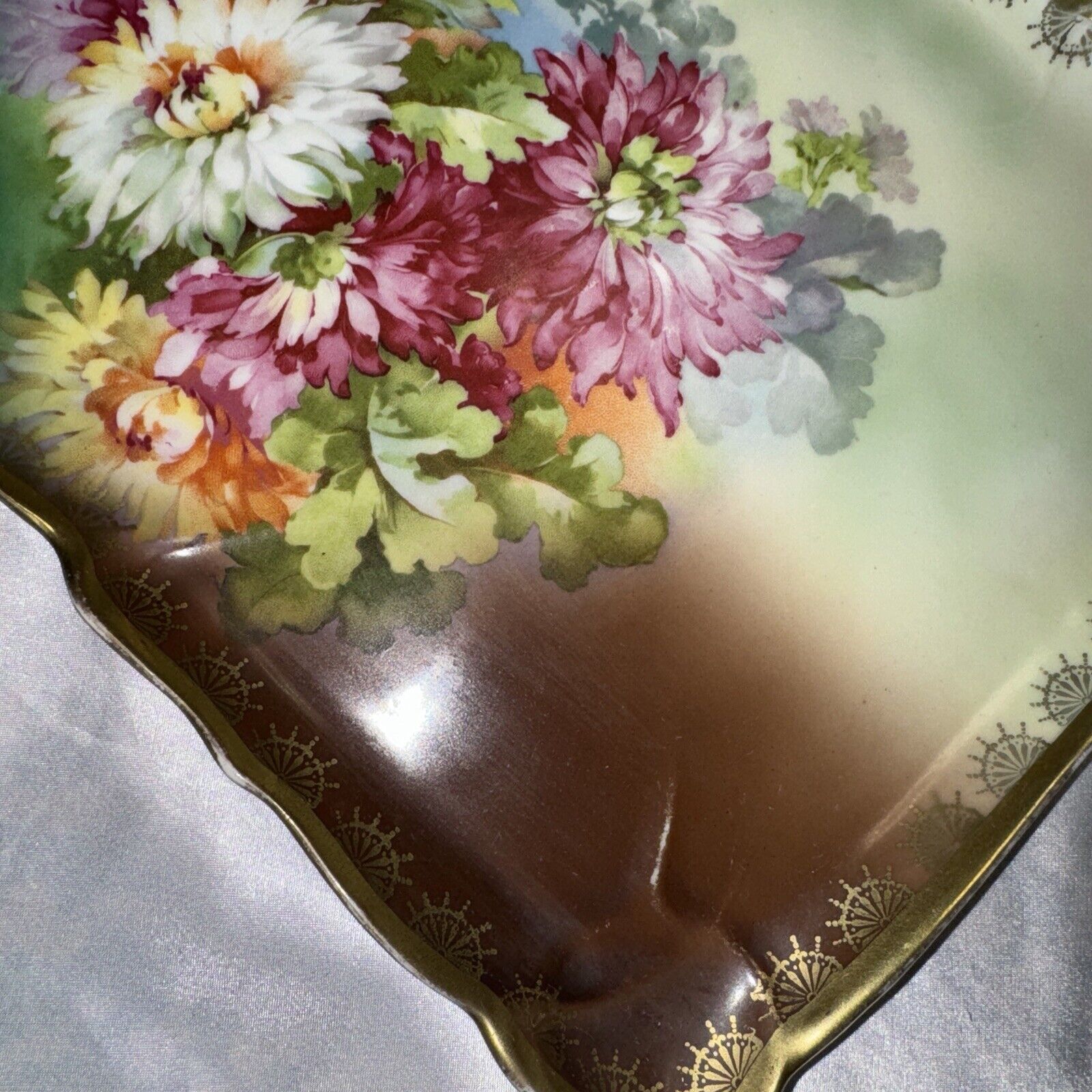 Stunning Antique Hand-Painted German Vanity Set
