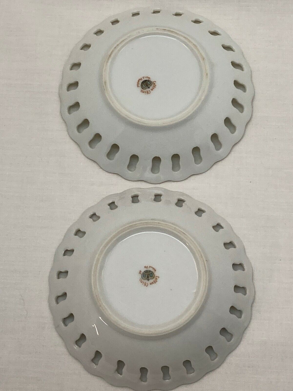 Hand Painted Lefton Porcelain Ladies Trinket Dishes Set