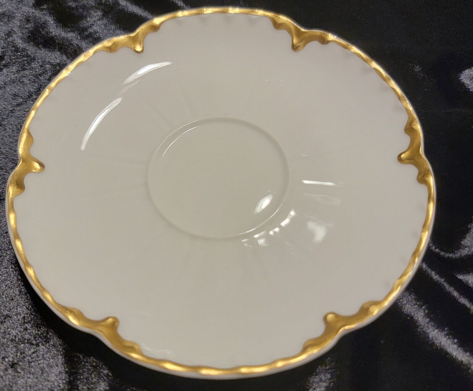 Haviland Limoges Antique Gold Rim Saucer