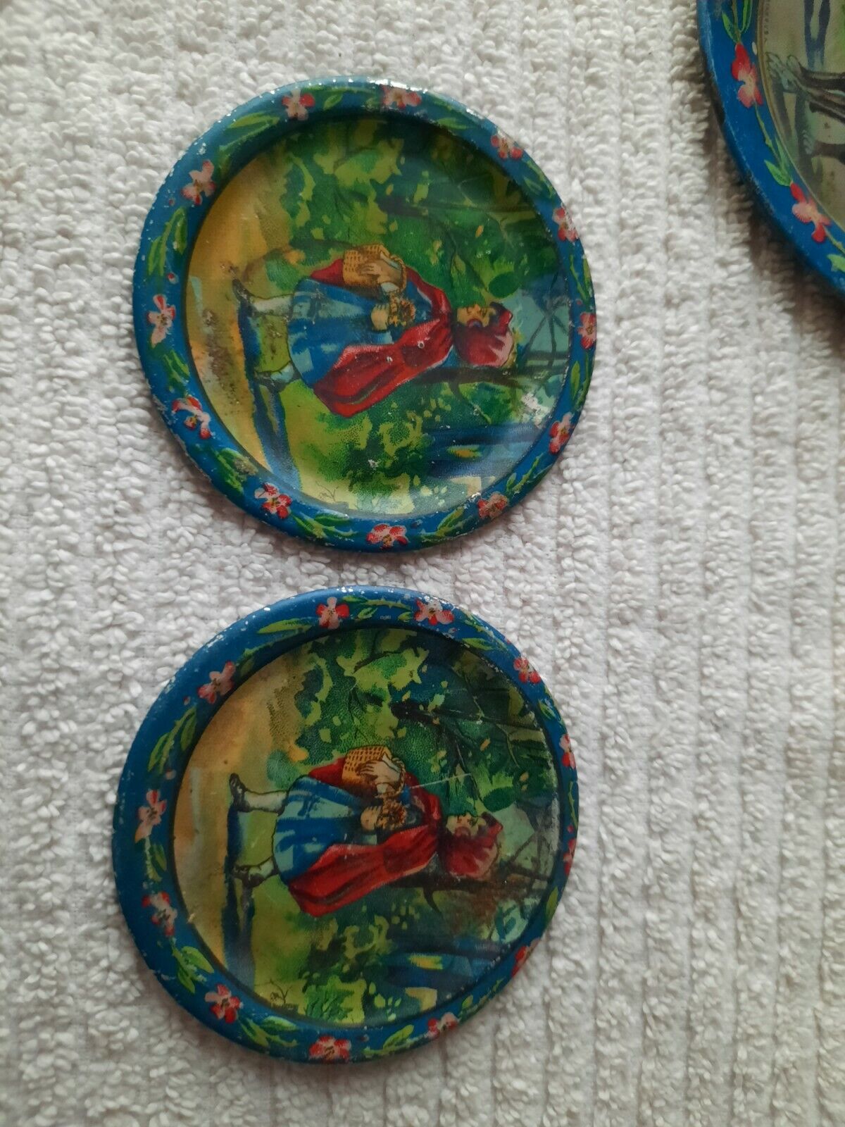 Vintage 1900s Little Red Riding Hood Tea Set