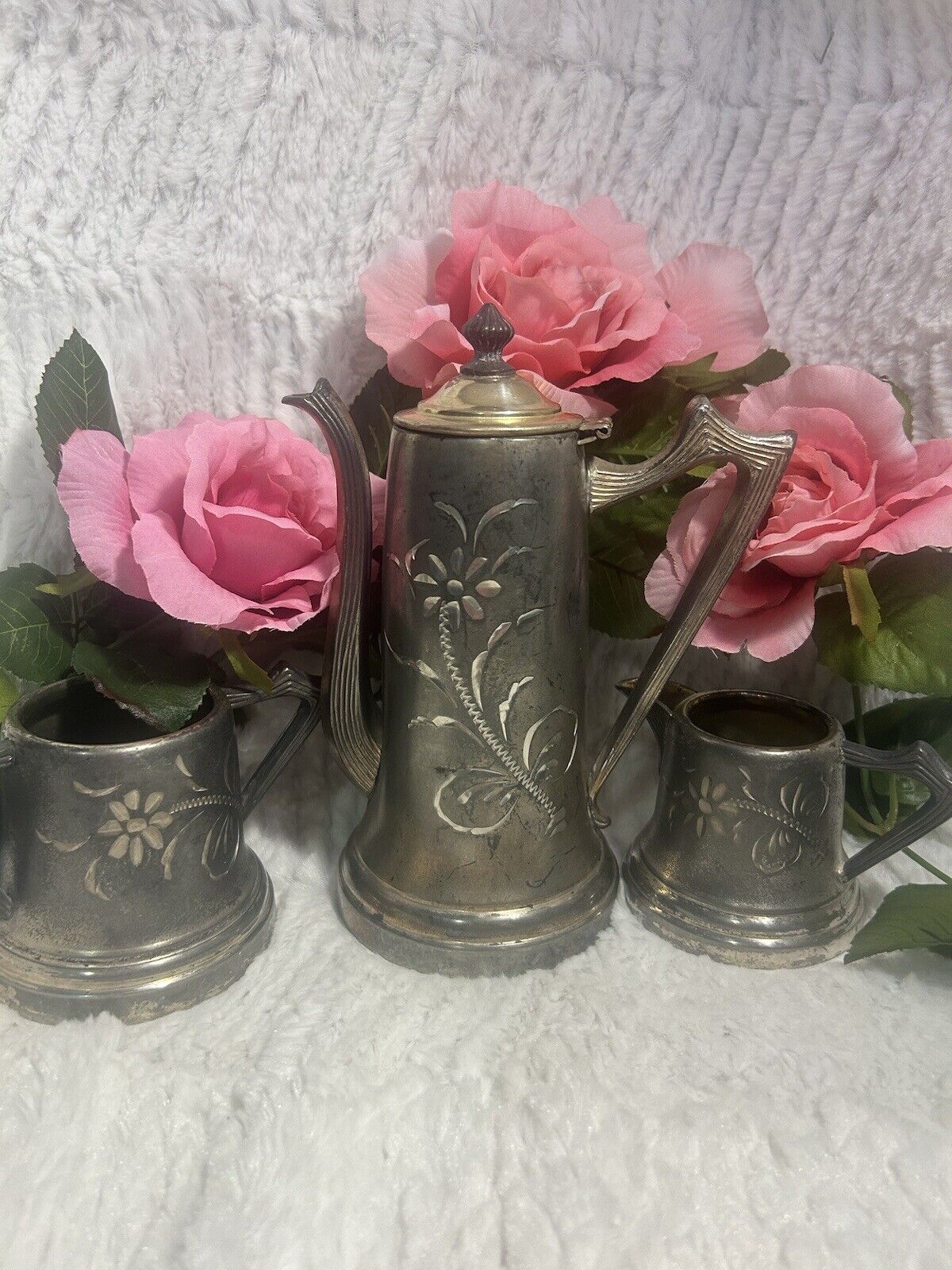 J Rodgers Vintage Silver Plated Tea Set