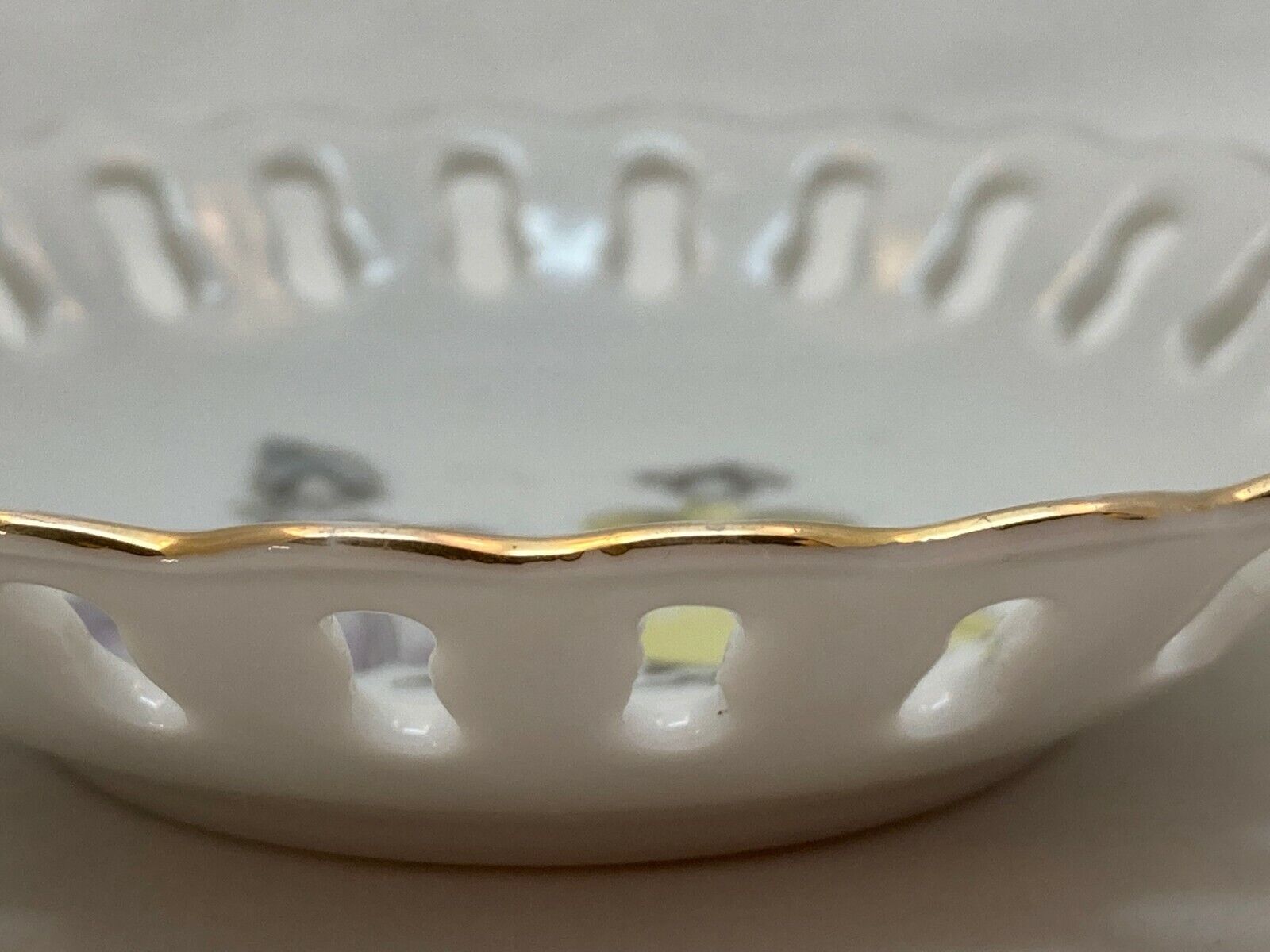 Hand Painted Lefton Porcelain Ladies Trinket Dishes Set