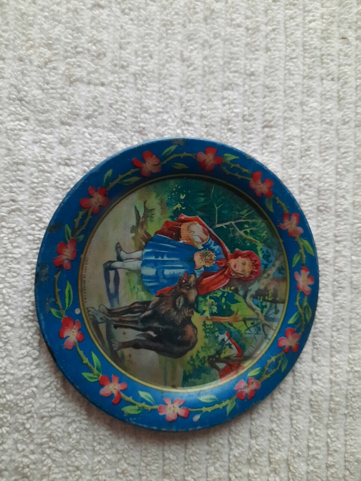 Vintage 1900s Little Red Riding Hood Tea Set