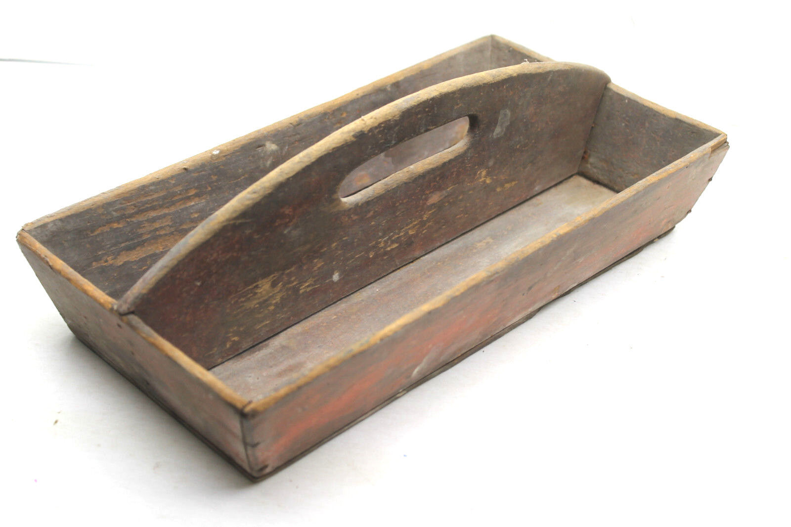 Antique Wooden Garden Organizer Tray - 12x6x5
