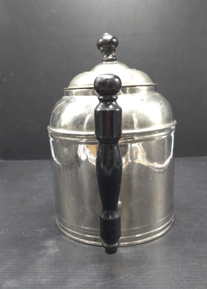 Antique Early American Coffee/Tea Pot with Wood Handle