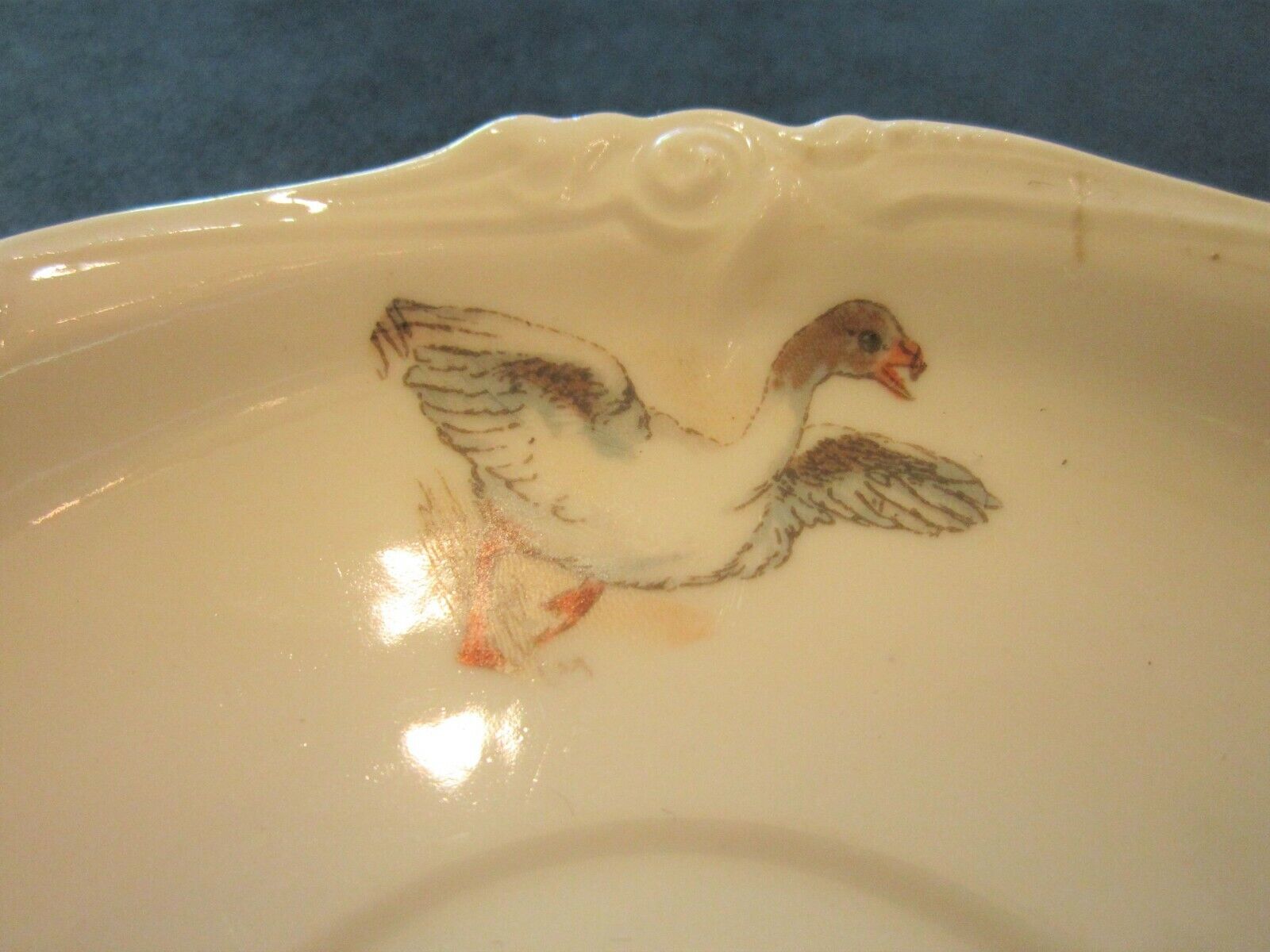 Vintage 5" Children's Goose Duck Tea Set Saucer
