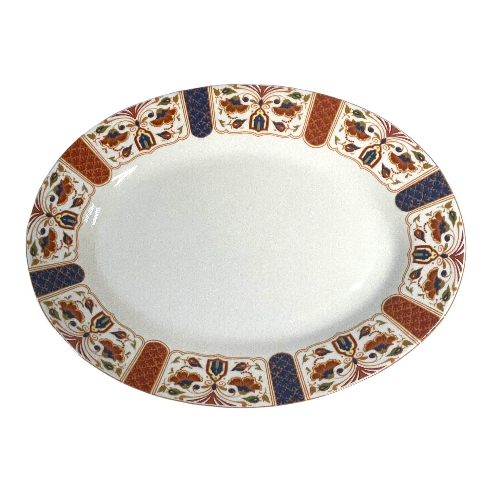 Imari Navy & Cinnabar Extra Large Serving Platter