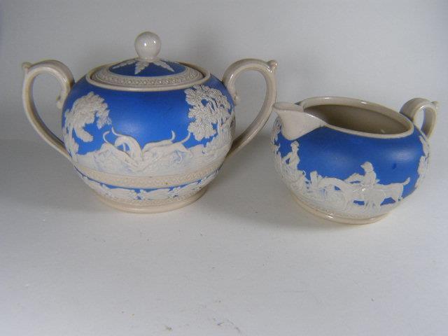 1900s Spode Copeland Fox Hunt Tea Set