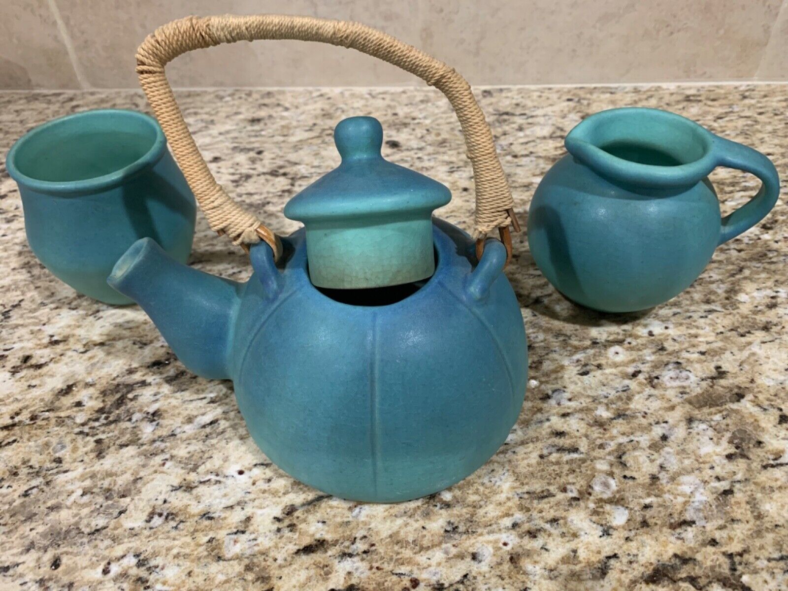 Antique Van Briggle Tea Set from Early 1900s