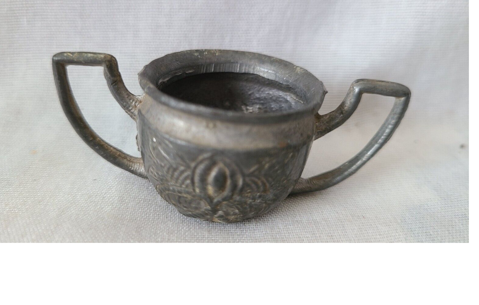 Vintage German Pewter Miniature Tea Set - 7 Pieces