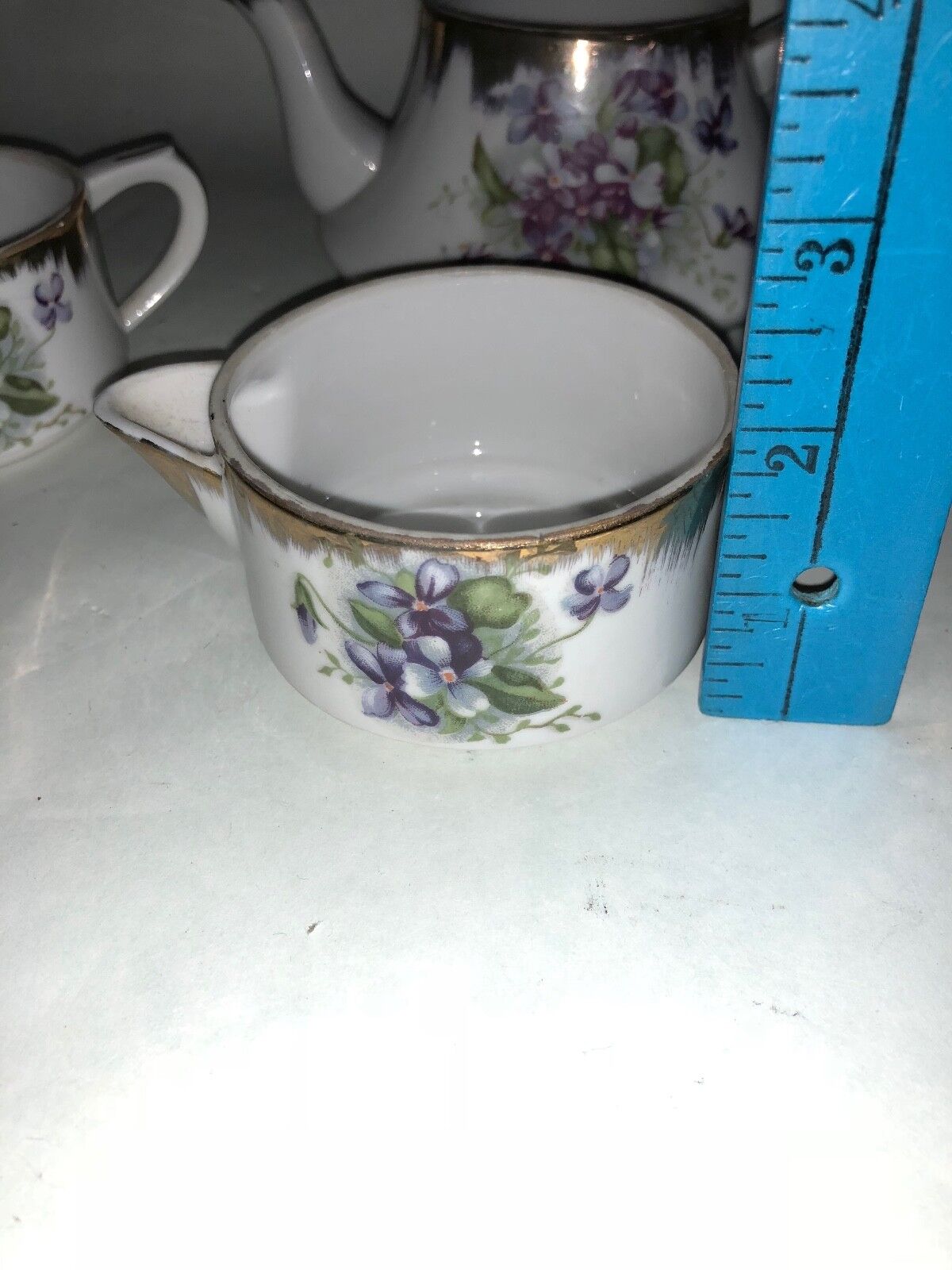 Vintage Wako China Stackable Tea Set with Floral Design