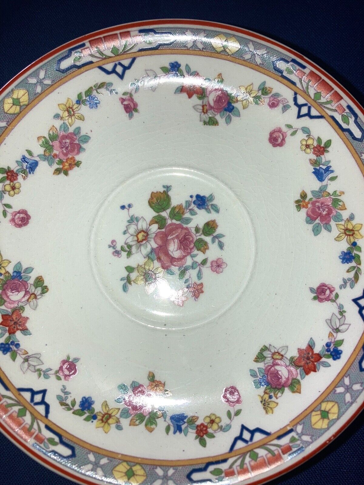 Victorian 1900 Tea Set with 8 Cups & Saucers