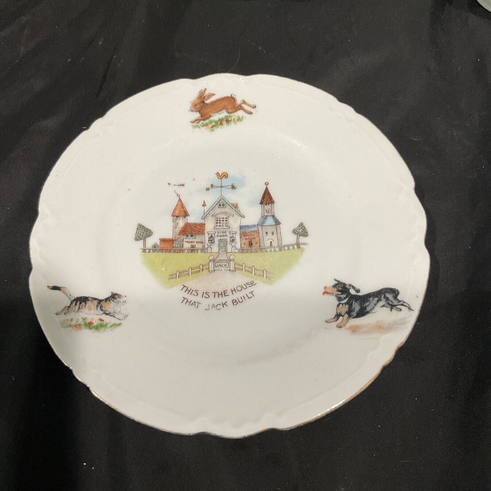 Antique German Porcelain Child's Tea Set, 4 Pieces