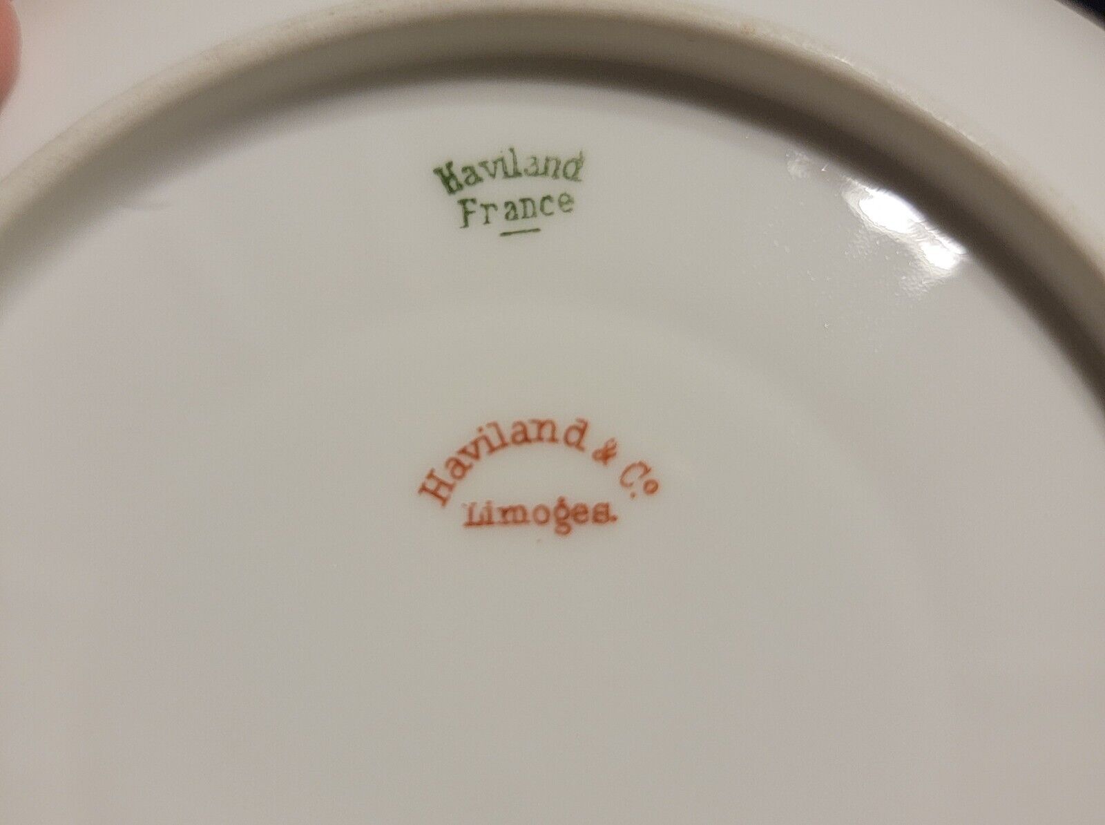Haviland Limoges Gold Rim Tea Cup & Saucer