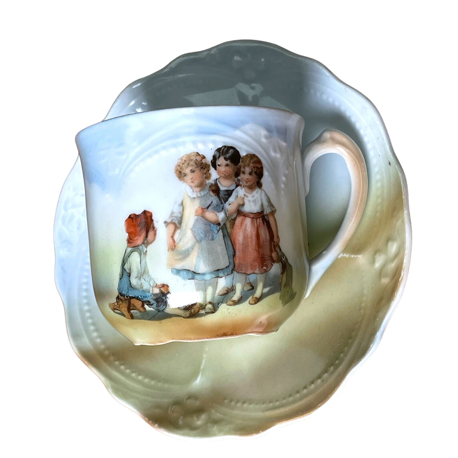 Antique Child's Cup & Saucer Set - Germany