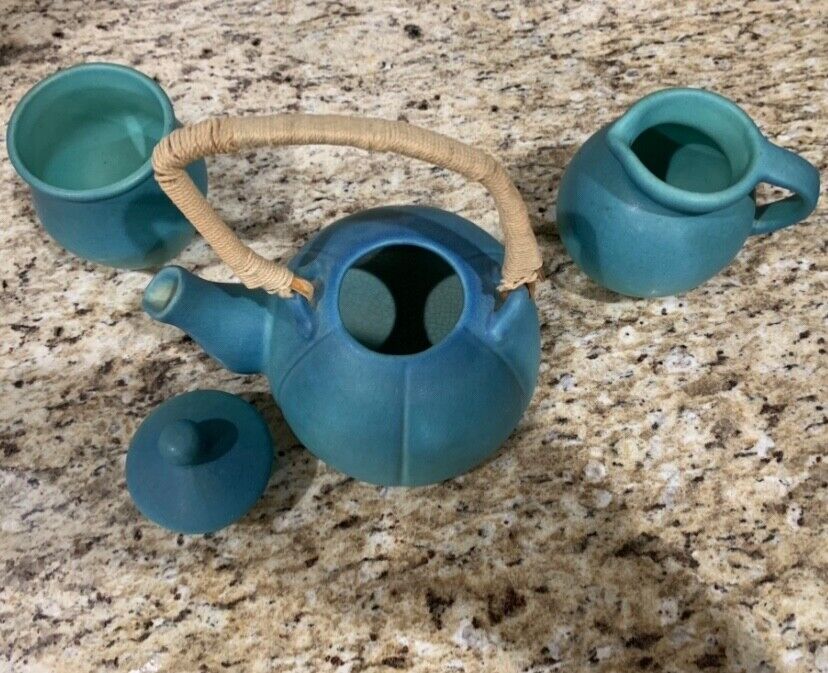 Antique Van Briggle Tea Set from Early 1900s