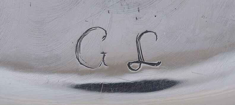 Elegant 1700s European Silver Claw Foot Serving Tray