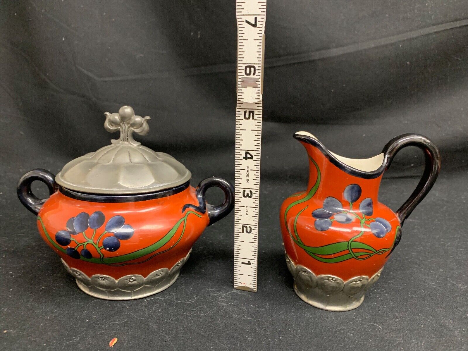 Orivit 1900s Mettlach Coffee and Tea Set
