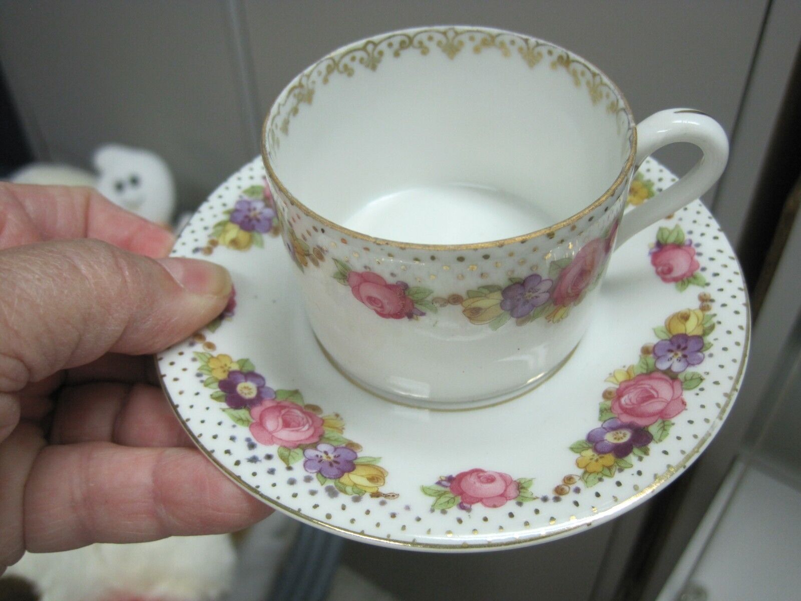 German Antique Tea Set, Early 1900s, Schlegelmilch
