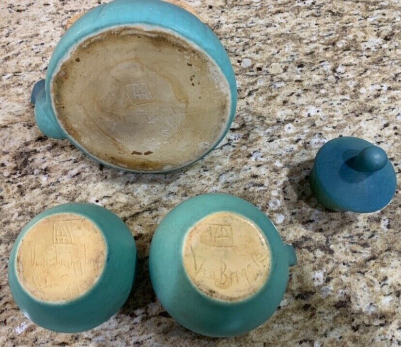 Antique Van Briggle Tea Set from Early 1900s